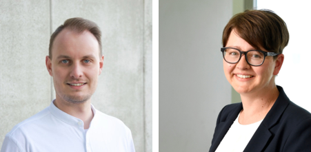 Fabian Schumacher und Melanie Fröhlich. Foto: Universität Bielefeld